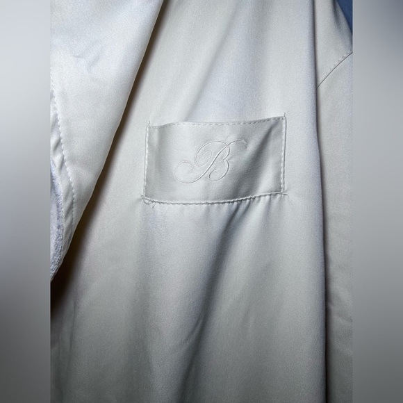 Stylish BELLAGIO Bathrobe Sz M Soft Terry Cloth & Polyester Shell 3-Pockets EUC - Picture 5 of 7